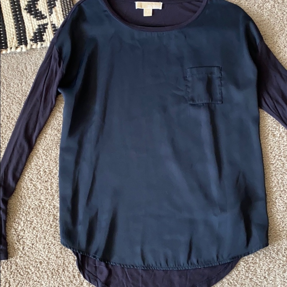 Long sleeve navy shirt